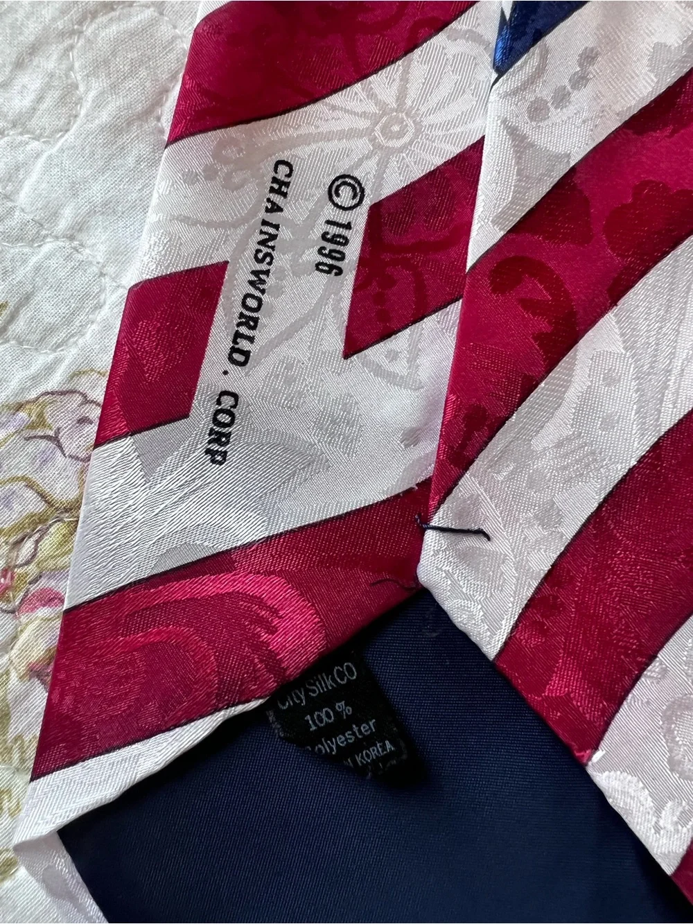 Vintage Patriotic American Flag  Statue of Liberty Tie Lot 2pc
